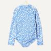 image:imageAmazon Essentials Girls Long Sleeve Rash Guard OnePiece SwimsuitBlue Ditsy Floral