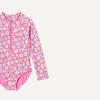 image:imageAmazon Essentials Girls Long Sleeve Rash Guard OnePiece SwimsuitHot Pink Shells