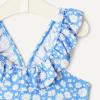 image:imageAmazon Essentials Girls Ruffle TwoPiece Bikini Swim SetBlue Ditsy Floral