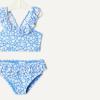 image:imageAmazon Essentials Girls Ruffle TwoPiece Bikini Swim SetBlue Ditsy Floral