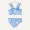 image:imageAmazon Essentials Girls Ruffle TwoPiece Bikini Swim SetBlue Ditsy Floral