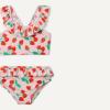 image:imageAmazon Essentials Girls Ruffle TwoPiece Bikini Swim SetPink Tomato Red Strawberries
