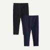 image:imageAmazon Essentials Girls and Toddlers Cotton Stretch LeggingsBlack Navy