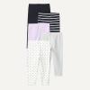 image:imageAmazon Essentials Girls and Toddlers Cotton Stretch LeggingsBlackLavenderDot