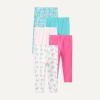 image:imageAmazon Essentials Girls and Toddlers Cotton Stretch LeggingsBrightsDaisiesRainbows