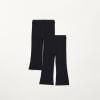 image:imageAmazon Essentials Girls and Toddlers SlimFit Cotton Knit Flare Leggings Pull On Pack of 2Black Black