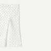image:imageAmazon Essentials Girls and Toddlers SlimFit Cotton Knit Flare Leggings Pull On Pack of 2DotsUneven Stripe