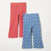 image:imageAmazon Essentials Girls and Toddlers SlimFit Cotton Knit Flare Leggings Pull On Pack of 2Hot Pink Posey FloralBlue Posey Floral