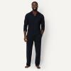 image:imageAmazon Essentials Mens CottonModal Pajama Set Long Sleeve ButtonDown Top with PantsBlack