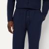 image:imageAmazon Essentials Mens CottonModal Pajama Set Long Sleeve ButtonDown Top with PantsNavy