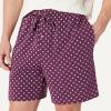image:imageAmazon Essentials Mens CottonModal Pajama Set Short Sleeve TShirt and ShortsGeoIvory