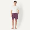 image:imageAmazon Essentials Mens CottonModal Pajama Set Short Sleeve TShirt and ShortsGeoIvory