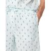 image:imageAmazon Essentials Mens Lightweight Woven Cotton Poplin Loungewear Shorts Pyjama Set with Notch CollarLight Blue White Pineapple