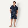 image:imageAmazon Essentials Mens Lightweight Woven Cotton Poplin Loungewear Shorts Pyjama Set with Notch CollarNavy Ducks