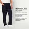 image:imageAmazon Essentials Mens Rigid RelaxedFit Workwear Carpenter JeansRinse