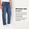 image:imageAmazon Essentials Mens Rigid RelaxedFit Workwear Carpenter JeansStone Medium Wash