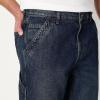 image:imageAmazon Essentials Mens Rigid RelaxedFit Workwear Carpenter JeansTinted Dark Wash