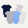 image:imageAmazon Essentials Unisex Babies ShortSleeve BodysuitsBlueDogs