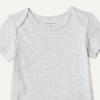 image:imageAmazon Essentials Unisex Babies ShortSleeve BodysuitsLight Heather GreyPink