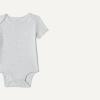 image:imageAmazon Essentials Unisex Babies ShortSleeve BodysuitsLight Heather GreyWhite