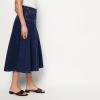 image:imageAmazon Essentials Womens ALine HighRise Denim ButtonDown Midi SkirtDark Midnight Wash