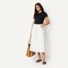 image:imageAmazon Essentials Womens ALine HighRise Denim ButtonDown Midi SkirtWhite