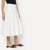 image:imageAmazon Essentials Womens ALine HighRise Denim ButtonDown Midi SkirtWhite