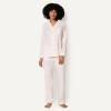 image:imageAmazon Essentials Womens Cotton Stretch Poplin Pajama Set Long Sleeve ButtonDown Shirt with PantsPale Pink