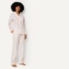 image:imageAmazon Essentials Womens Cotton Stretch Poplin Pajama Set Long Sleeve ButtonDown Shirt with PantsPale Pink