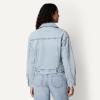 image:imageAmazon Essentials Womens Low Stretch RelaxedFit Cropped Denim JacketClassic Light Wash