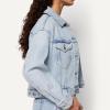 image:imageAmazon Essentials Womens Low Stretch RelaxedFit Cropped Denim JacketClassic Light Wash