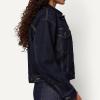 image:imageAmazon Essentials Womens Low Stretch RelaxedFit Cropped Denim JacketRinse Denim