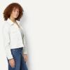 image:imageAmazon Essentials Womens Low Stretch RelaxedFit Cropped Denim JacketWhite