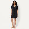 image:imageAmazon Essentials Womens ModalBlend Nightgown Short Sleeve ButtonDownBlack