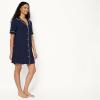 image:imageAmazon Essentials Womens ModalBlend Nightgown Short Sleeve ButtonDownNavy