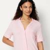 image:imageAmazon Essentials Womens ModalBlend Nightgown Short Sleeve ButtonDownPink