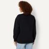 image:imageAmazon Essentials Womens Oversized VNeck Fleece Pullover SweatshirtBlack
