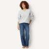 image:imageAmazon Essentials Womens Oversized VNeck Fleece Pullover SweatshirtLight Grey Heather