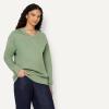 image:imageAmazon Essentials Womens Oversized VNeck Fleece Pullover SweatshirtSage Green