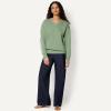 image:imageAmazon Essentials Womens Oversized VNeck Fleece Pullover SweatshirtSage Green