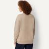 image:imageAmazon Essentials Womens Oversized VNeck Fleece Pullover SweatshirtTaupe