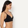 image:imageAmazon Essentials Womens Peached Microfiber Lined VNeck BraletteBlack  Soft Petal