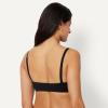image:imageAmazon Essentials Womens Peached Microfiber Lined VNeck BraletteBlack  Soft Petal