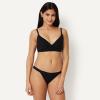 image:imageAmazon Essentials Womens Peached Microfiber Lined VNeck BraletteBlack  Washed Bronze