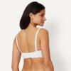 image:imageAmazon Essentials Womens Peached Microfiber Lined VNeck BraletteBlack  White