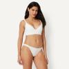 image:imageAmazon Essentials Womens Peached Microfiber Lined VNeck BraletteBlack  White