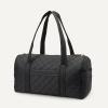 image:imageAmazon Essentials Womens Quilted Weekender Duffel Gym Bag with Trolley Sleeve Navy Paisley One SizeBlack