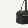 image:imageAmazon Essentials Womens Quilted Weekender Duffel Gym Bag with Trolley Sleeve Navy Paisley One SizeBlack