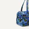 image:imageAmazon Essentials Womens Quilted Weekender Duffel Gym Bag with Trolley Sleeve Navy Paisley One SizeBlue Paisley