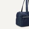image:imageAmazon Essentials Womens Quilted Weekender Duffel Gym Bag with Trolley Sleeve Navy Paisley One SizeNavy